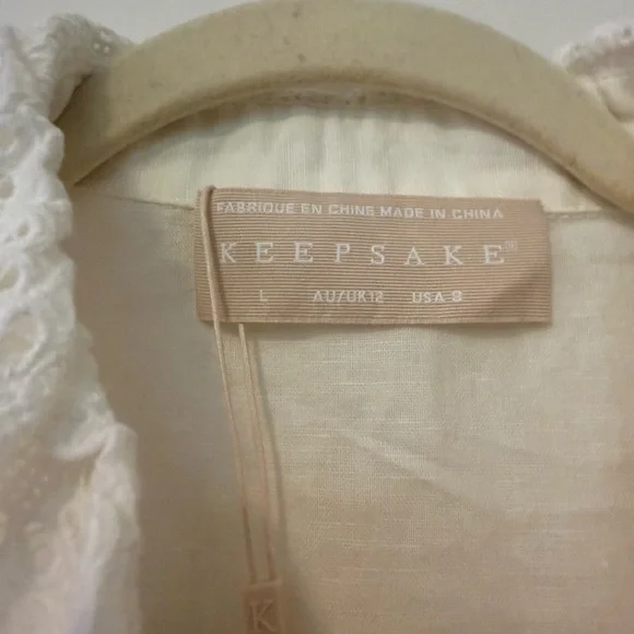 KEEPSAKE the Label Cream Eyelet Lace Long Sleeve Dress - Picture 2 of 10